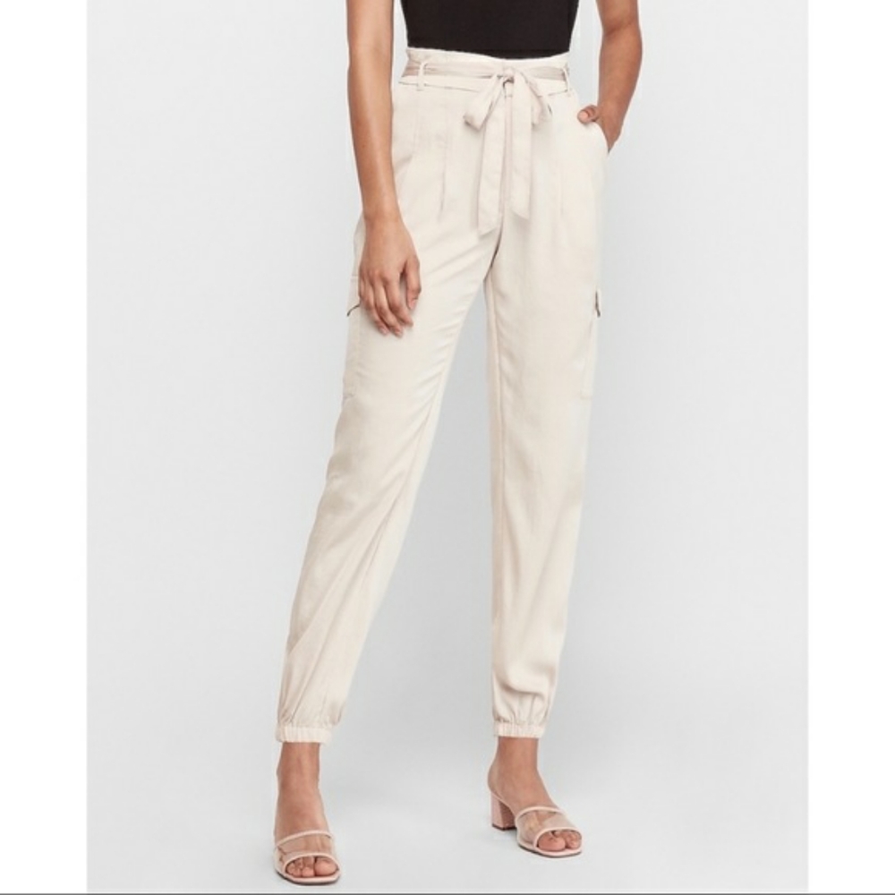 High Waisted Cargo Utility Jogger Pant